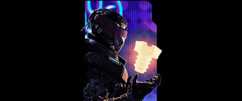 Cyberpunk, Destiny 2, Black background, 5K