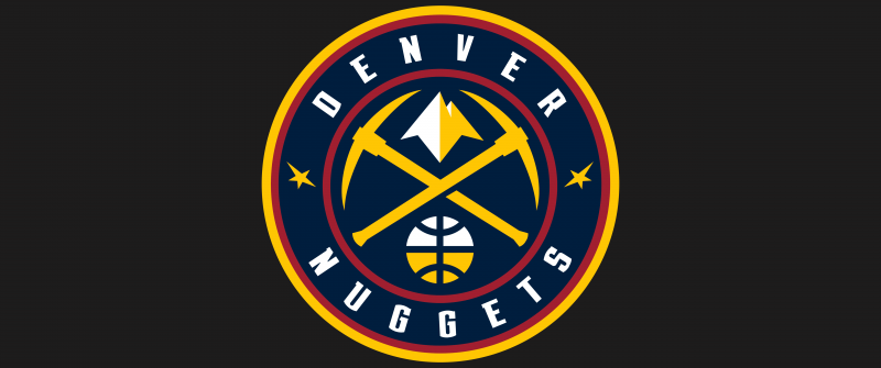 Denver Nuggets, 5K, Logo, Basketball team, Dark background