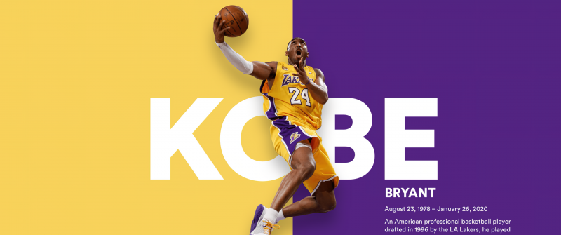 Kobe Bryant, Tribute, Los Angeles Lakers, American basketball player