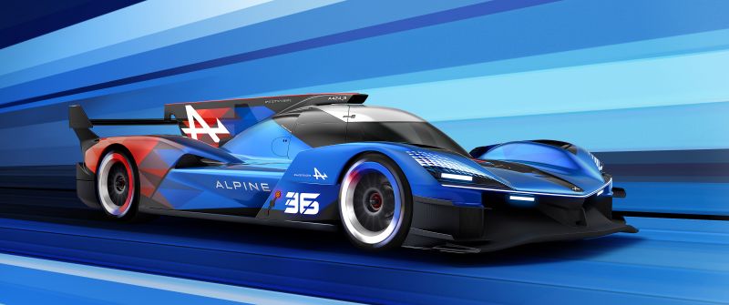 Alpine A424_β, Le Mans Hypercar, Prototype, 2024, 5K, Blue