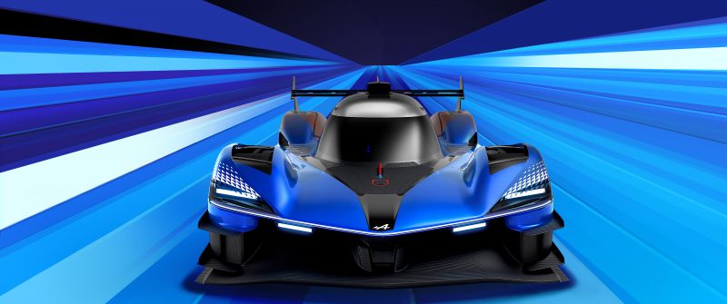Alpine A424_β, Prototype, Le Mans Hypercar, 2024, 5K, Blue