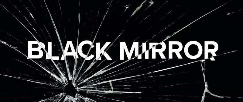 Black Mirror, TV series, Sci-Fi series, Black background