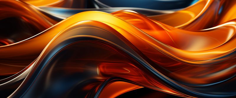Glass, Abstract background, 8K, 5K, Waves