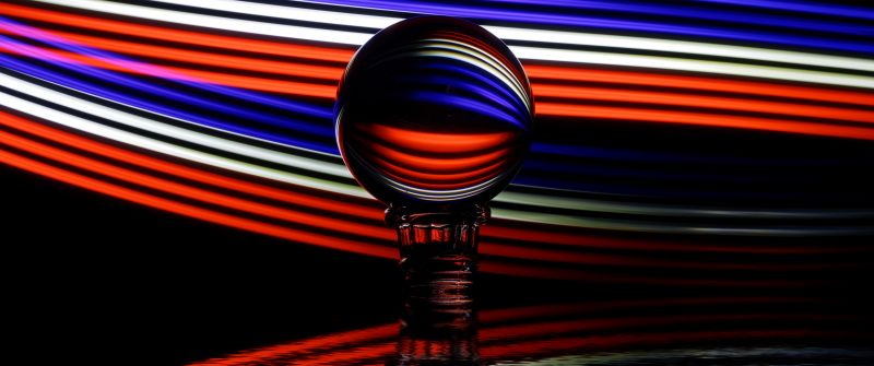 Crystal Ball, Multicolor, Reflection, 5K