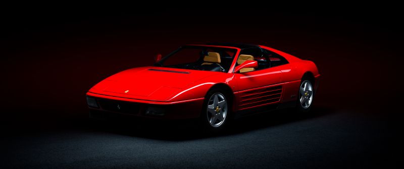 Ferrari 348, Classic cars, Sports car, 5K