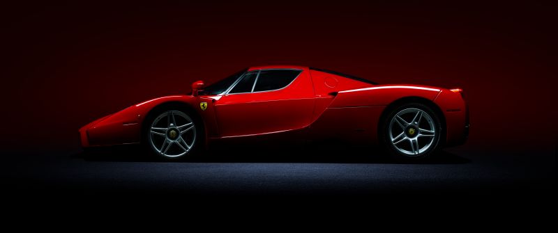 Ferrari Enzo, Sports car, Classic cars, 5K, Red cars