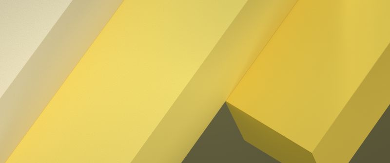 3D, Yellow abstract, Geometric, Illustration, 3D Shapes