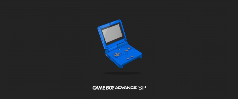 Gameboy Advance SP, 5K, Nintendo, Minimalist, Dark background, Simple