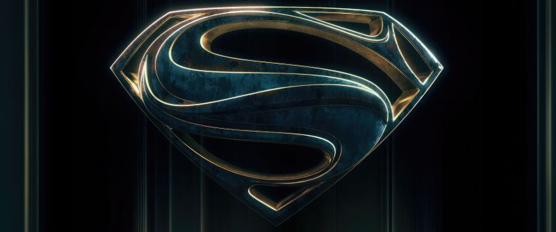 Superman, Dark cyan, 5K, Logo
