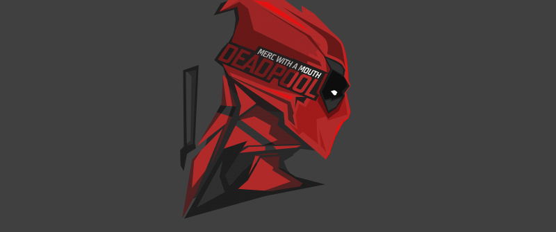 Deadpool, 8K, Artwork, Minimalist, 5K