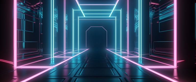 Cyberpunk, Neon Lights, 5K, AI art