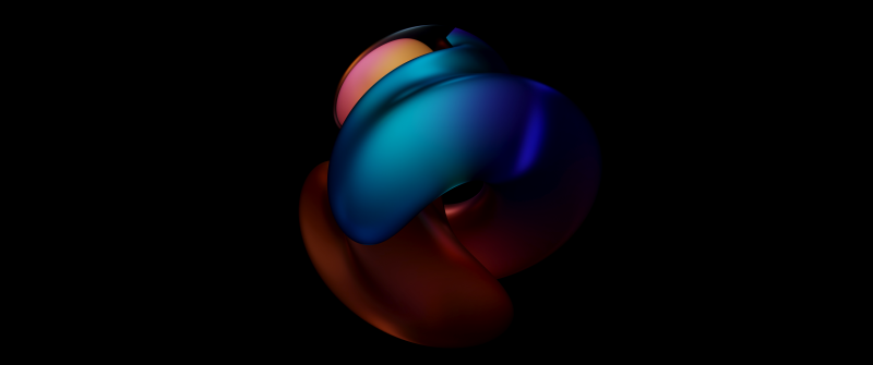 HarmonyOS, 3D Render, Colorful abstract, AMOLED, 5K, Stock