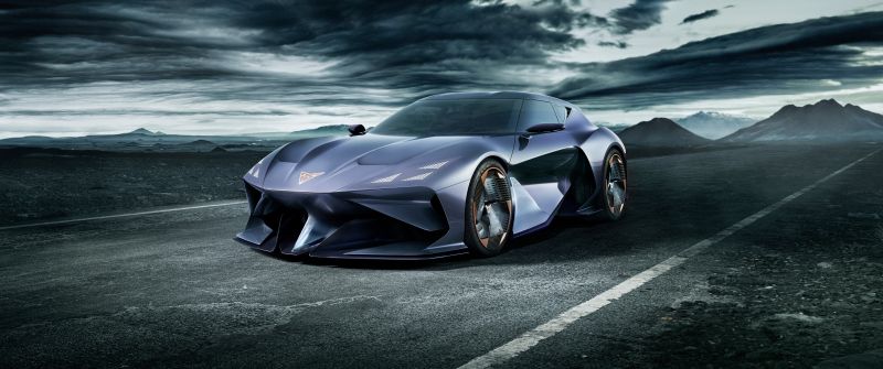 Cupra DarkRebel, EV Concept, Electric Sports cars, 5K, 8K