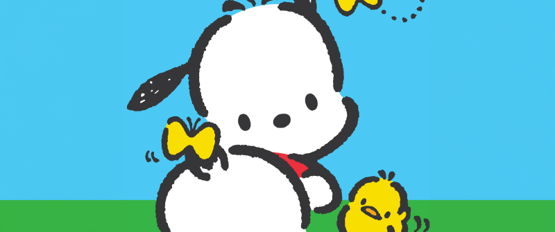 Pochacco, Baby chick, Cute cartoon, 5K, 8K