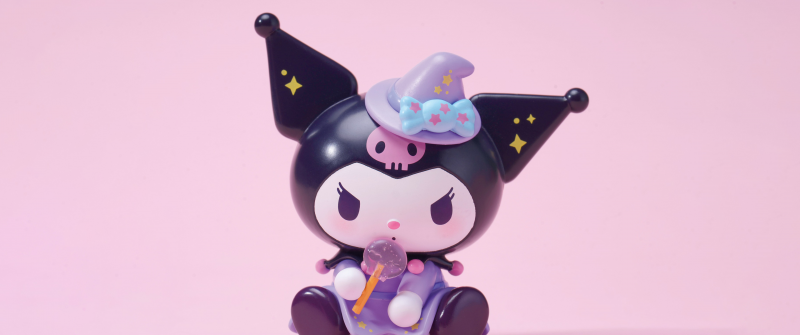 Kuromi, Party, Pink aesthetic, Cute cartoon, Pastel pink, Sanrio