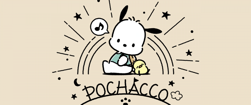 Pochacco, 5K, Cute cartoon, Minimalist