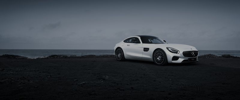 Mercedes-AMG GT, Dark aesthetic, Evening