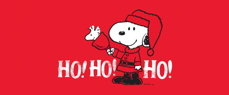 Snoopy, Santa Claus, Red aesthetic, 5K, Navidad, Noel