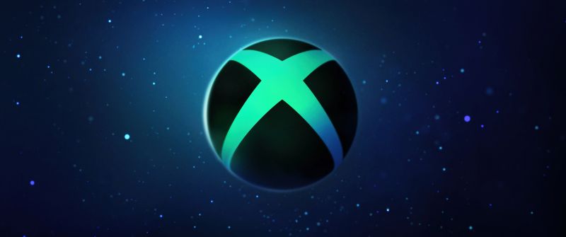 Xbox logo, Dark blue, 5K, Blue background