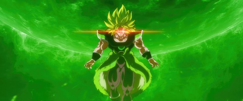 Broly, Dragon Ball Super, Green background