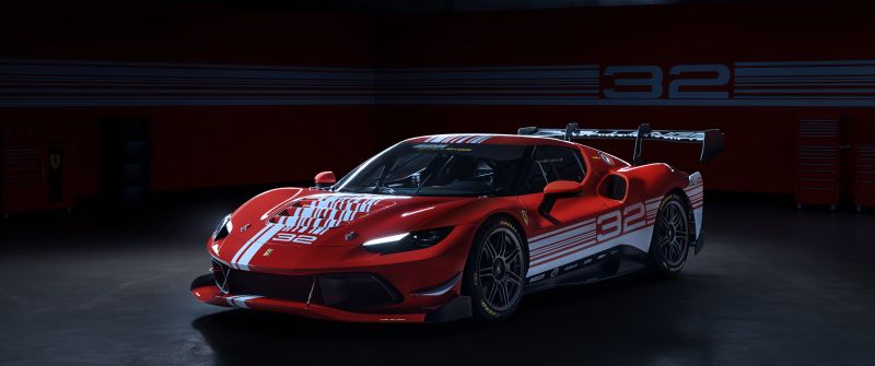 Ferrari 296 Challenge, 8K, Hybrid sports car, 2023, 5K