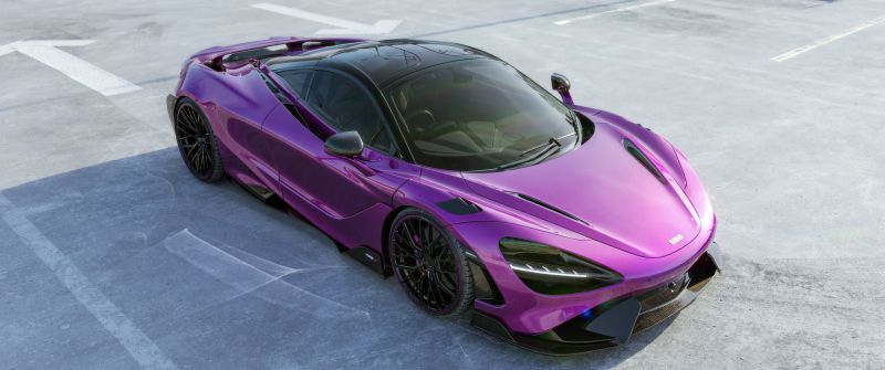 McLaren 765LT, Purple aesthetic, CGI, 5K