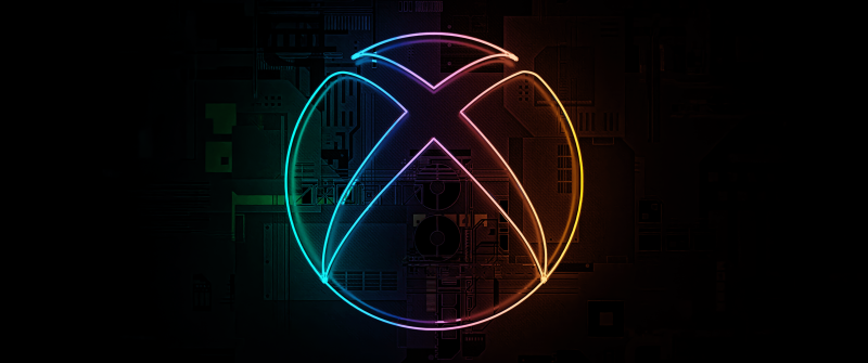 Neon, Xbox logo, AMOLED, Black background
