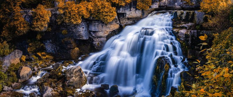 Inglis Falls, Waterfall, Ontario, Canada, Scenic, 5K, Autumn