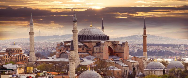 Hagia Sophia, Mosque, Istanbul, Turkey, Ancient architecture, Historical structure