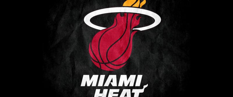 Miami Heat, Logo, Basketball team, Black background