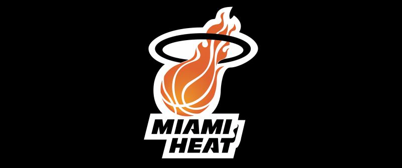 Miami Heat, Basketball team, Logo, Black background