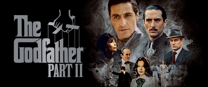 The Godfather, Movie poster, Marlon Brando, Al Pacino, Vito Corleone, Michael Corleone, Dark background