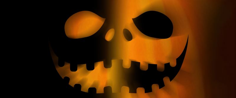 Scary, Evil laugh, Jack-o'-lantern, 5K, Halloween Pumpkin