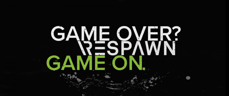 Game Over, Respawn, Game On, Hardcore, Gamer quotes, Dark background