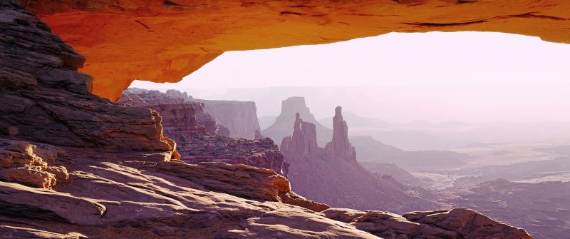 Windows 7, Grand Canyon, Landscape, Mesa Arch, Utah, Scenic Spot, Rocks
