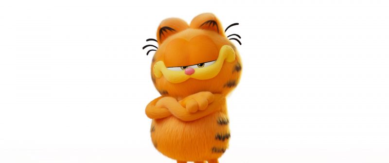 The Garfield Movie, 2024 Movies, Animation movies, White background