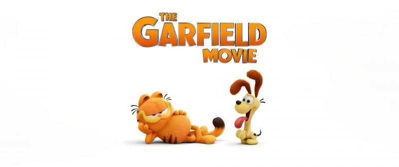 The Garfield Movie, 8K, Animation movies, 5K, White background, Odie