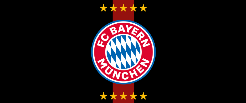 FC Bayern Munich, Football club, Logo, Black background