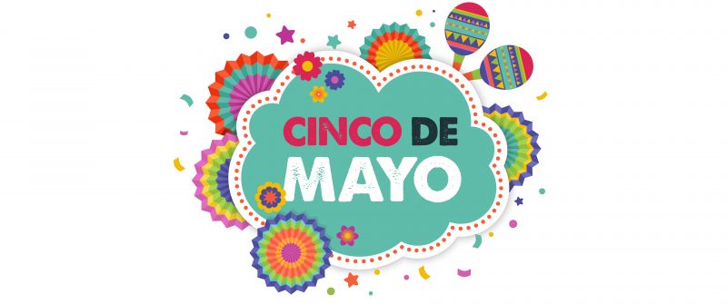 Cinco de Mayo, Banner, Illustration, White background, Mexican holiday, 5K, 8K