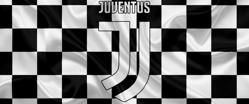 Juventus FC, Squares, Black and White, Soccer, 5K, Football club