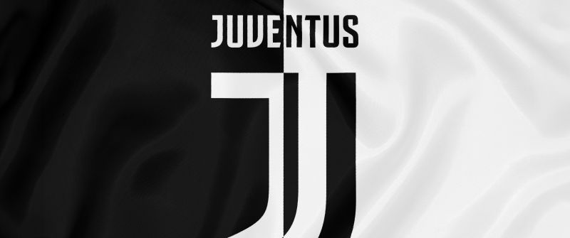 Juventus FC, Monochrome background, Black and White, 5K, Logo, Football club