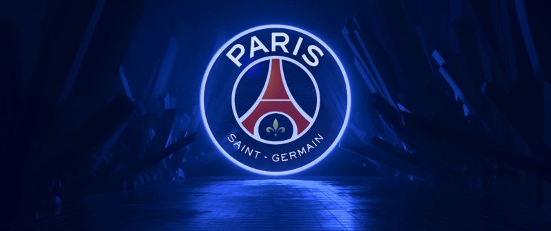 Paris Saint-Germain, Dark aesthetic, Neon, Logo