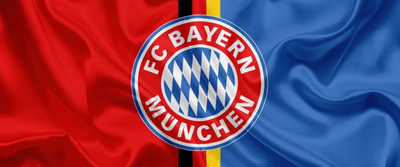 FC Bayern Munich, Flag, Logo, Football club, 5K