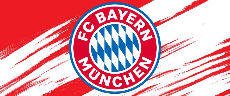 FC Bayern Munich, 5K, Football club, Logo, Red background