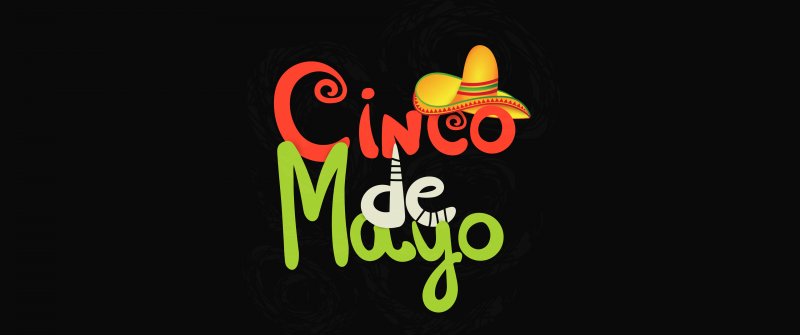 Cinco de Mayo, Minimalist, Dark background, Mexican holiday