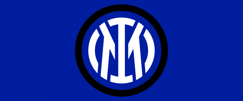 Inter Milan, Blue background, 5K, Logo