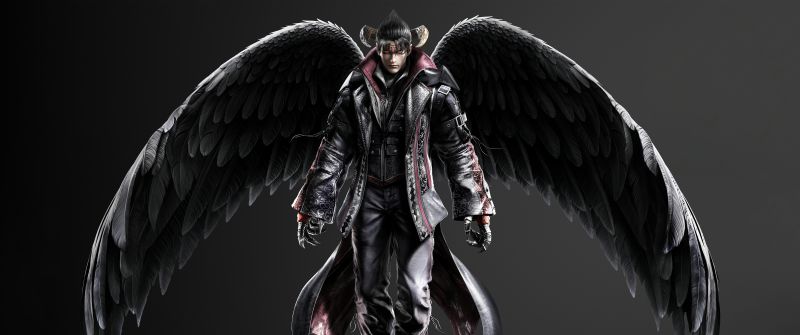 Devil Jin, 8K, Tekken 8, Dark background, 5K