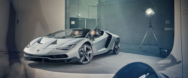 Lamborghini Centenario Roadster, Studio, 5K
