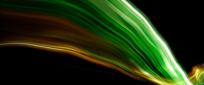 Acer, Official, Stock, Black background, Green abstract, AMOLED, 5K