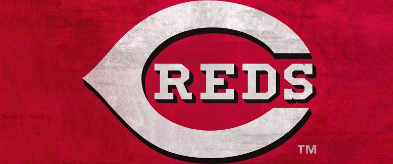 Cincinnati Reds, Baseball team, Major League Baseball (MLB), 5K, Red background